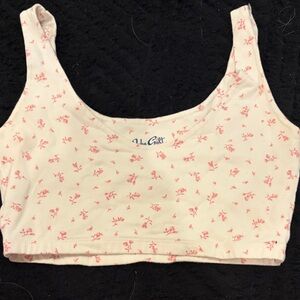 PACSUN John Galt Floral Crop Top